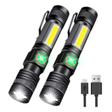 Linterna Recargable Por Usb, Linterna Led Magnética, Lintern