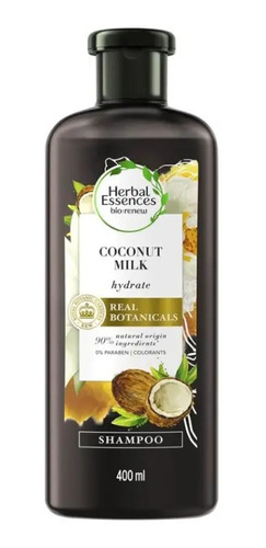Shampoo Herbal,leche De Coco,hidratación Y Suavidad