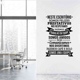 Adesivo De Parede Decorativo Neste Escritório Somos Empresa