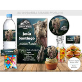 Kit Imprimible Jurassic World 03 - Invitación Dinosaurio