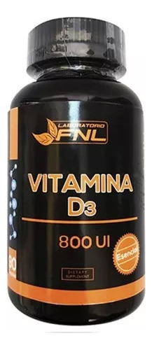 Vitamina D3 800 Ui 1 Frasco 90 Cápsulas Fnl