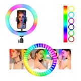 Aro De Luz 26 Cm Rgb Colores Led+obsequio Control Bluetooth