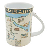 Taza De Café De Cerámica De Porcelana Estilo Egipcio Antiguo