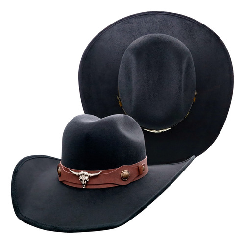 Sombrero Vaquero Chihuahua Gamuza Texana Unisex Taurino 