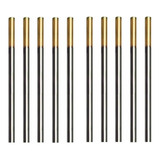 10 Electrodos Tig De Tungsteno Punta Dorada 2,4 Mm X 150 Mm