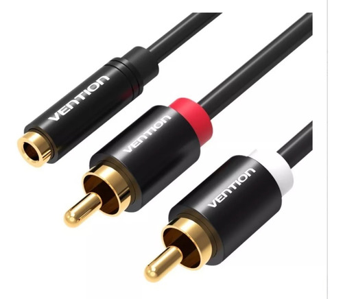 Cabo P2 Femea Para 2 Rca Macho 2m Vention Vab-r01-b200