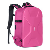 Mochila Para Cámaras Y Drones Mosiso, Impermeable, Rosa Rojo