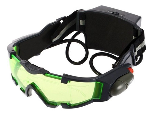 Gafas De Visión Nocturna Ajustable Lente Verde Motocicleta