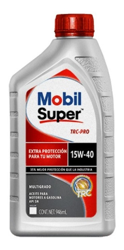 Aceite Mobil 15w40 Súper Trc Pro 946 Ml