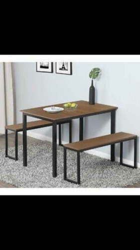 Mesa Y Silla Industrial Moderno Hierro Y Madera