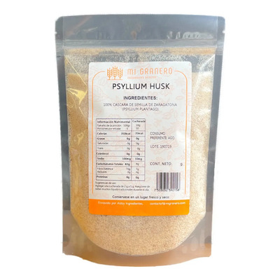Psyllium Husk Zaragatona En Cascarilla Plantago 1 Kg | Envío gratis