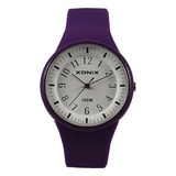 Reloj Xonix Mujer Caucho Violeta Deportivo Numeros Pl-a06