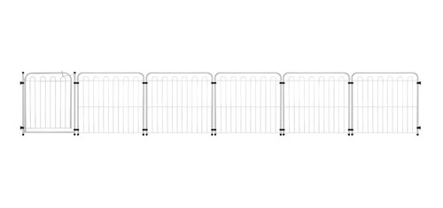 Cercado Cachorro Módulos 09 Módulos + 01 Portões 8 M Linear