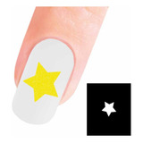 Stencil Unhas Airbrush - Estrela- 40 Unidades