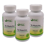 Té Matcha 60 Cáps Pack 3 Frascos Antioxidante Detox Adelgaza