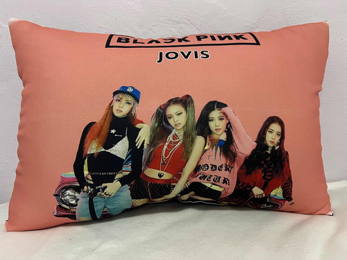 Cojines Personalizados Black Pink Rose Lisa Girls Kpop 60cm