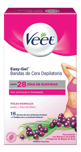 Veet Bandas Depilatorias Para Axila Y Bikini Piel Normal