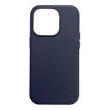 Funda Para iPhone 14 De Piel Premium Magnética Con Magsafe Azul Oscuro iPhone 14