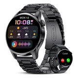 A Reloj Inteligente For Hombre Con Llamadas Bluetooth Negro