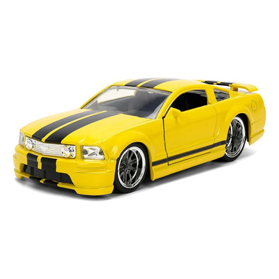 1:32 Jada 2006 Ford Mustang Gt Rapidos Furiosos Fast Furious Amarillo Franjas Negras | Envío gratis