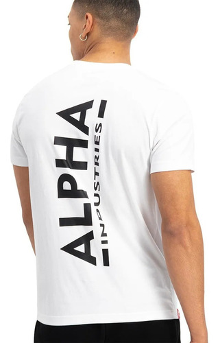 Remera Hombre Back Print Alpha Importadas