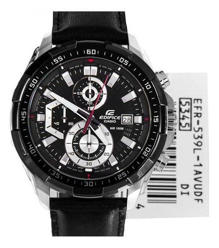 Reloj Casio Edifice Efr-539l Cuero Cronografo Original!