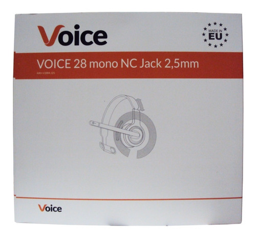 Diadema Conector 2.5 Axh-v28m-j25 Voice Compatible Ct14 Color Negro