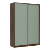 Guarda Roupa 2 Portas 159cm Dourado Com Verde Jade