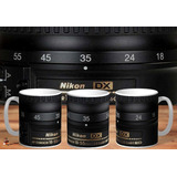Taza De Ceramica Nikon Lente Fotografico Reflex Fotografo