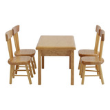 Conjunto Modelo De Cadeira De Mesa De Jantar 5pcs 1:12 Dollh