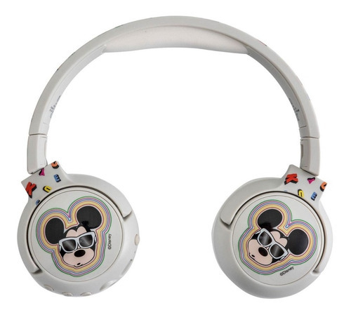 Audífonos Kalley Bluetooth On Ear Mickey Mouse Disney Gris Color Gris