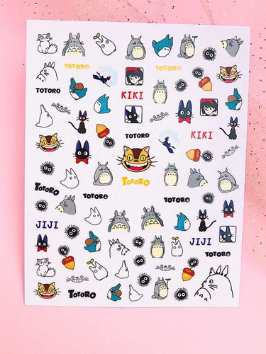 Stickers De Uñas Totoro Studios Ghibli