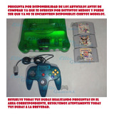 Nintendo 64 Jungle Green Inc Trilogía Mario Party  Preg Disp