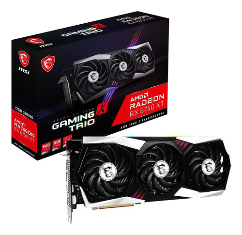 Placa De Video Msi Gaming Radeon Rx 6750 Xt 192-bit Gddr6