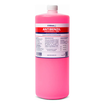 Farmacéuticos Altamirano | Antibenzil Concentrado NF Rojo (1 Lts.) - Solución Desinfectante - Exclusivo para profesionales de la salud | MercadoLibre