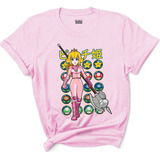 Playera Mario Bros Peach Princesa Mujer Rosa Nintendo