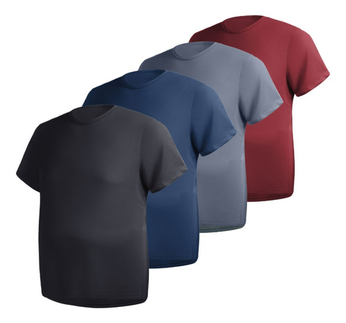 Kit 4 Camisa Plus Size Camiseta Plus Dry Corrida Academia