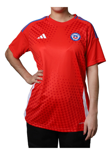 Camiseta adidas Local Chile 2024 Mujer Rojo