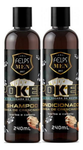 Kit Felps Men Poker - Shampoo + Condicionador 240ml
