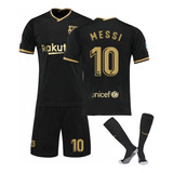 Conjunto De Camiseta De Fútbol Infantil Messi Número 10 Del