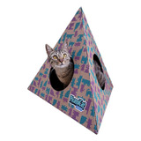 Toca Interativa Para Gatos Pet Games Piramicat Lilás E Verde