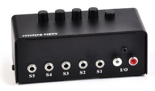 Mixer Genius Switching Box Conmutador De Audio 5 Puertos