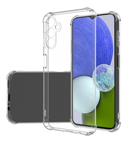 Funda Antigolpes Transparente Para Samsung  + Vidrio Full 9d