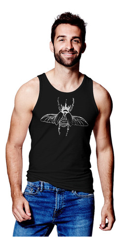 Playera Para Hombre Tank Top Camiseta Sin Mangas Gym Beetle