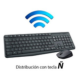 Kit Teclado Y Mouse Inalambrico Logitech Mk235 Español