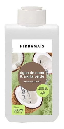 Hidratante Corporal Coco E Argila Verde 500g - Envio Rápido