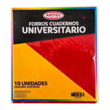 Forro Cuaderno Universitario Artel 10 Colores