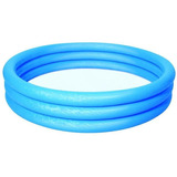 Alberca Inflable Infatil 3 Aros De 1.22m X 25 Cm Color Azul 