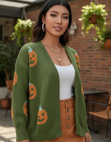 Sueter Tallas Extra Halloween Calabaza Envio Incluido