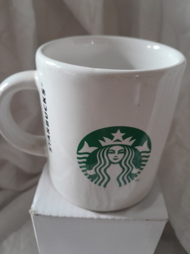Taza Starbucks 250 Ml Importada Blanca